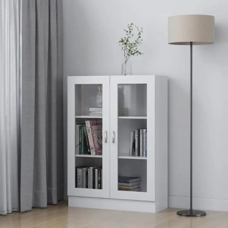 Boekenkast van bewerkt hout met strak en klassiek ontwerp - Wit / 1 / 115 cm - Boekenkasten