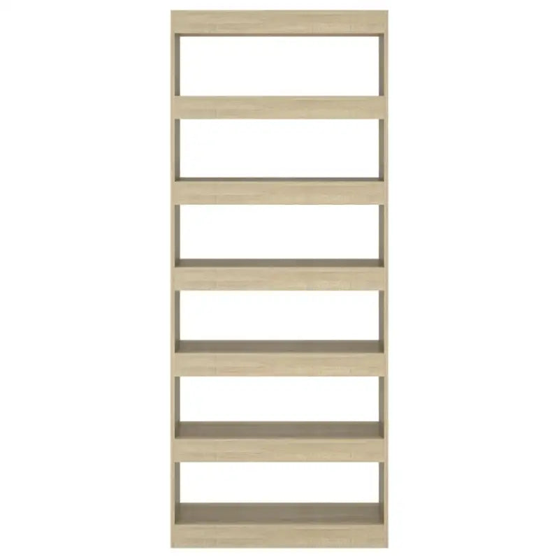 Boekenkast van sonoma eiken bewerkt hout met klassiek ontwerp - Boekenkasten