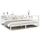 Boekenkastbed in massief grenenhout met handige opbergruimte - Bedden & bedframes