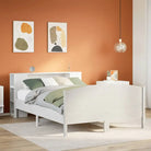 Boekenkastbed in massief grenenhout met optimale totale afmetingen - Wit / 160 x 200 cm - Bedden & bedframes
