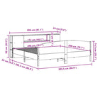 Boekenkastbed in massief grenenhout met optimale totale afmetingen - Bedden & bedframes