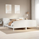 Boekenkastbed in massief grenenhout met optimale totale afmetingen - Wit / 180 x 200 cm - Bedden & bedframes