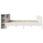 Boekenkastbed in massief grenenhout met optimale totale afmetingen - Bedden & bedframes