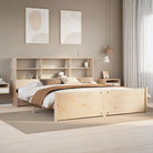 Boekenkastbed van massief grenenhout met duurzame totale afmetingen - Naturel / 200 x 200 cm - Bedden & bedframes