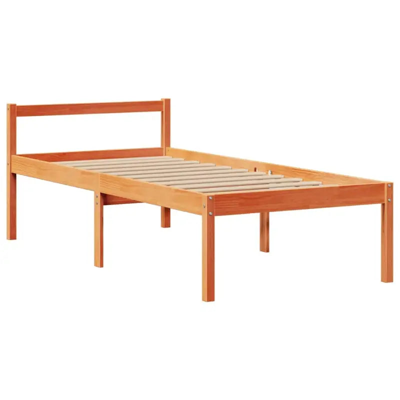 Boekenkastbed van massief grenenhout met grote totale afmetingen - Bedden & bedframes