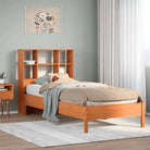 Boekenkastbed van massief grenenhout met ideale totale afmetingen - Wasbruin / 90 x 190 cm - Bedden & bedframes