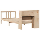 Boekenkastbed van massief grenenhout met ideale totale afmetingen - Bedden & bedframes