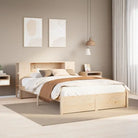 Boekenkastbed van massief grenenhout met ideale totale afmetingen - Naturel / 120 x 200 cm - Bedden & bedframes