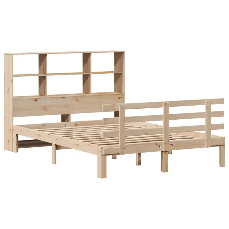Boekenkastbed van massief grenenhout met ideale totale afmetingen - Bedden & bedframes