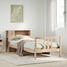 Boekenkastbed van massief grenenhout met ideale totale afmetingen - Naturel / 75 x 190 cm - Bedden & bedframes