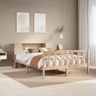 Boekenkastbed van massief grenenhout met ideale totale afmetingen - Naturel / 120 x 190 cm - Bedden & bedframes