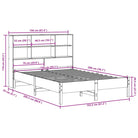 Boekenkastbed van massief grenenhout met ideale totale afmetingen - Bedden & bedframes