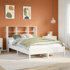 Boekenkastbed van massief grenenhout met ideale totale afmetingen - Wit / 140 x 200 cm - Bedden & bedframes