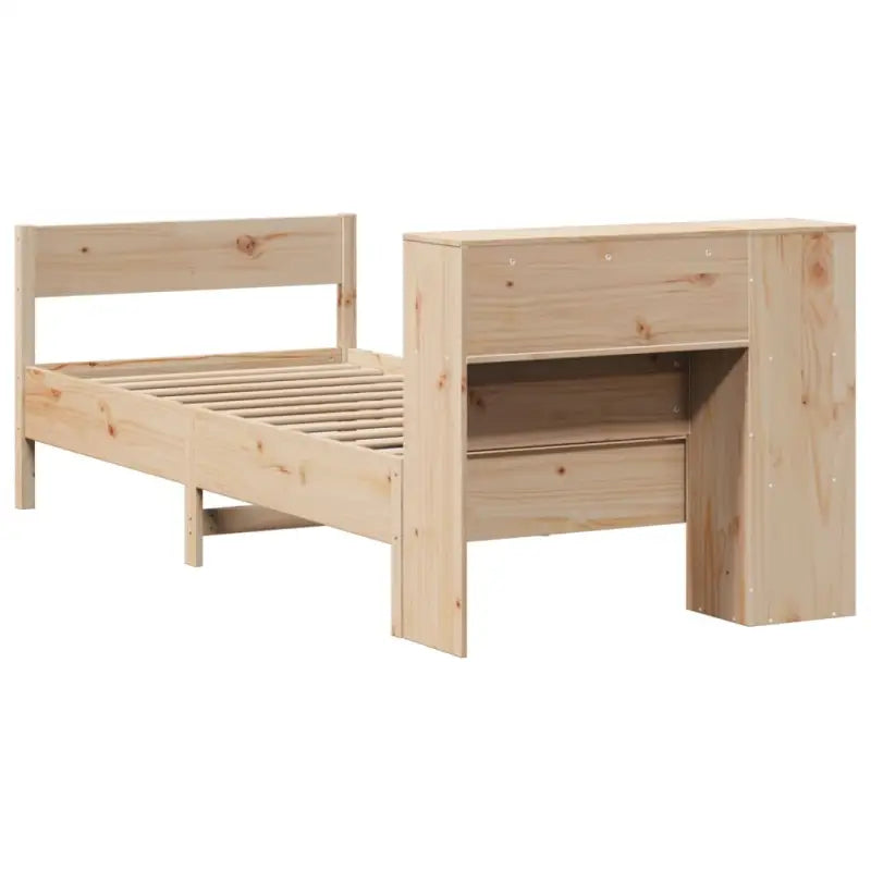 Boekenkastbed van massief grenenhout met optimale totale afmetingen - Bedden & bedframes