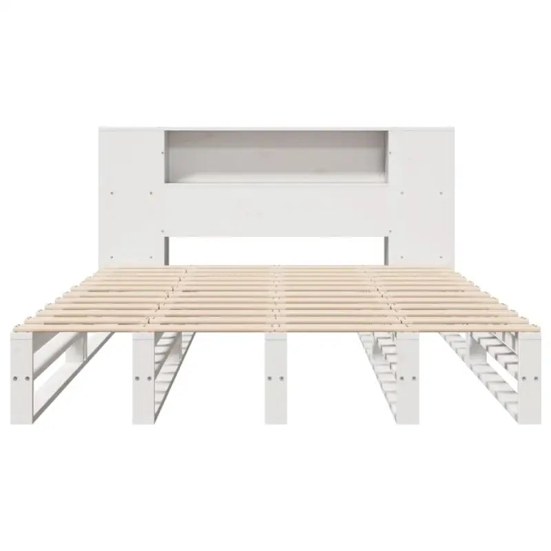 Boekenkastbed van massief grenenhout met optimale totale afmetingen - Bedden & bedframes