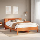Boekenkastbed van massief grenenhout met optimale totale afmetingen - Wasbruin / 150 x 200cm - Bedden & bedframes