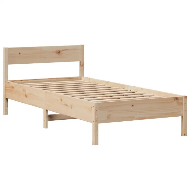 Boekenkastbed van massief grenenhout met optimale totale afmetingen - Bedden & bedframes