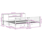 Boekenkastbed van massief grenenhout met optimale totale afmetingen - Bedden & bedframes