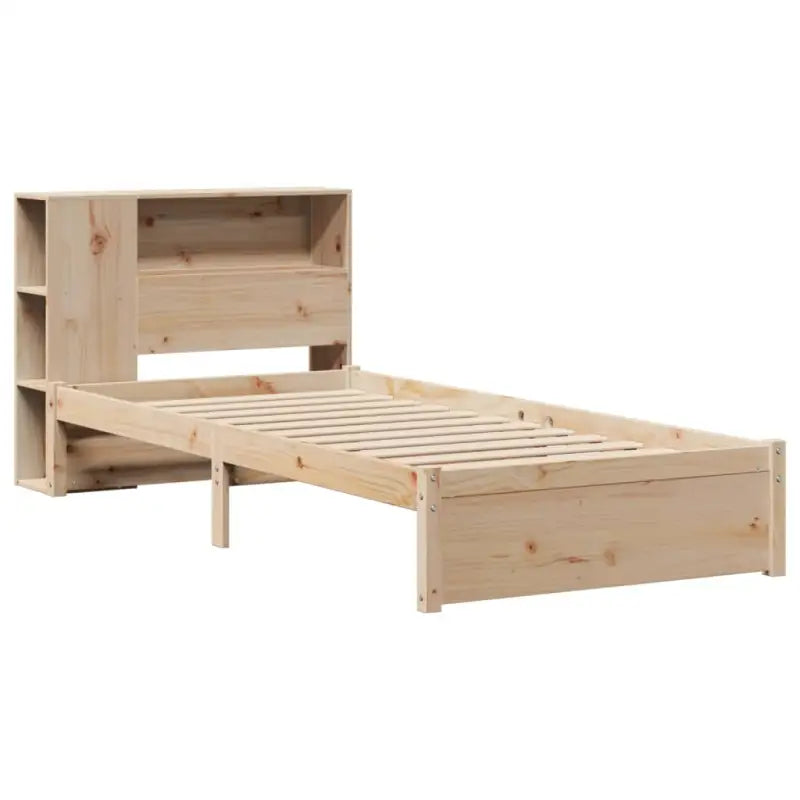Boekenkastbed van massief grenenhout met optimale totale afmetingen - Bedden & bedframes