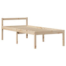 Boekenkastbed van massief grenenhout met optimale totale afmetingen - Bedden & bedframes