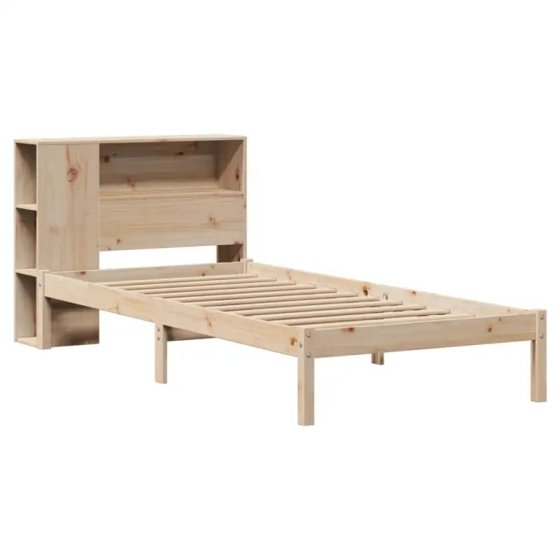 Boekenkastbed van massief grenenhout met optimale totale afmetingen - Bedden & bedframes