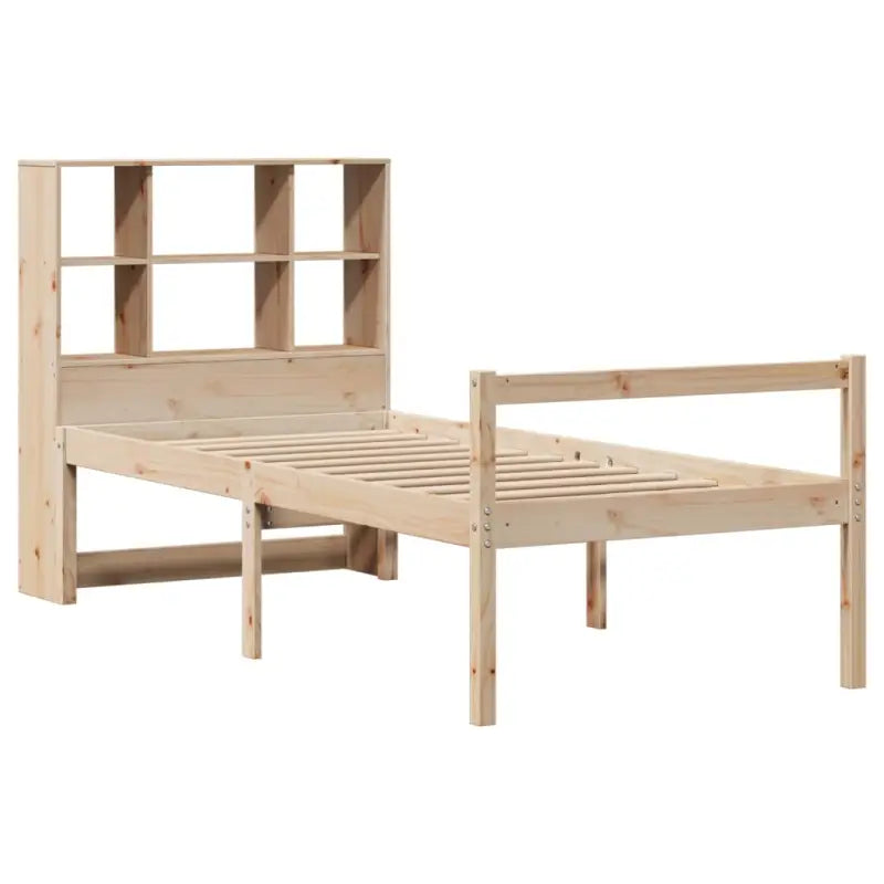 Boekenkastbed van massief grenenhout met optimale totale afmetingen - Bedden & bedframes