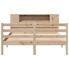 Boekenkastbed van massief grenenhout met perfecte totale afmetingen - Bedden & bedframes