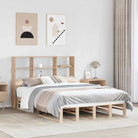 Boekenkastbed van massief grenenhout met praktische totale afmetingen - Bruin / 120 x 200 cm - Bedden & bedframes
