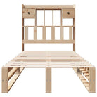 Boekenkastbed van massief grenenhout met praktische totale afmetingen - Bedden & bedframes