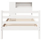 Boekenkastbed van massief grenenhout met ruime totale afmetingen - Bedden & bedframes