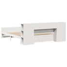 Boekenkastbed van massief grenenhout met ruime totale afmetingen - Bedden & bedframes