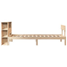 Boekenkastbed van massief grenenhout met ruime totale afmetingen - Bedden & bedframes