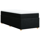 Boxspring met ademend vermogen en duurzaam zwart materiaal - Bedden & bedframes