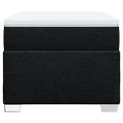 Boxspringbed met ademend vermogen en duurzaam zwart materiaal - Bedden & bedframes