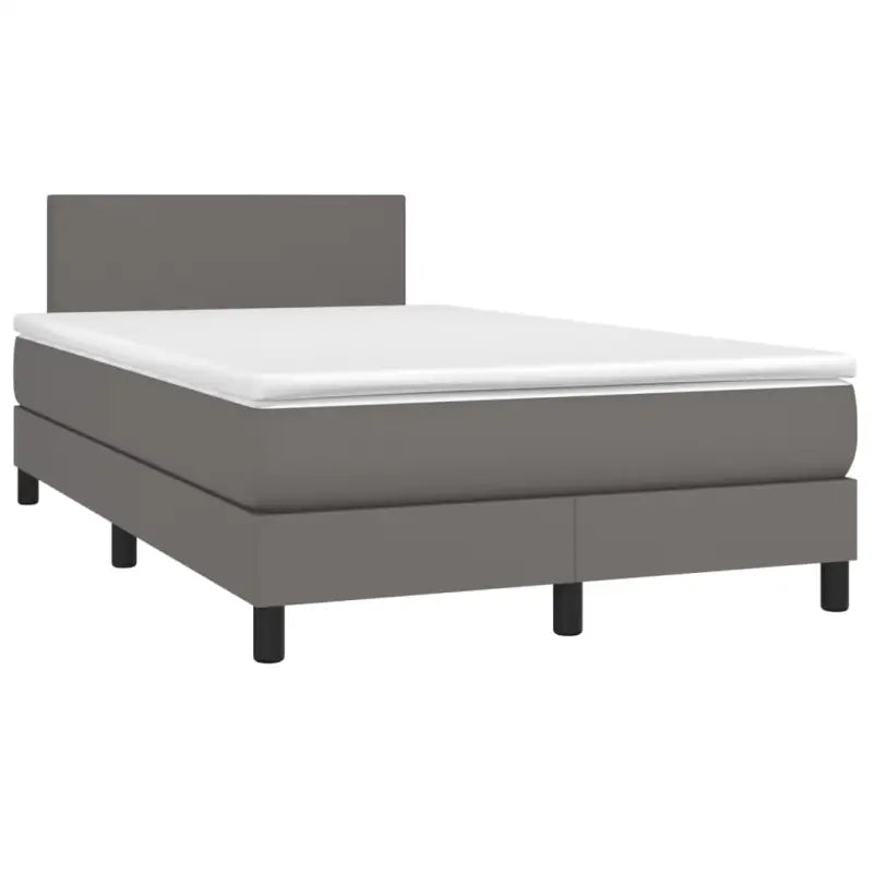Boxspringbed met grijs materiaal en schuim afmetingen voor optimale rust - Bedden & bedframes