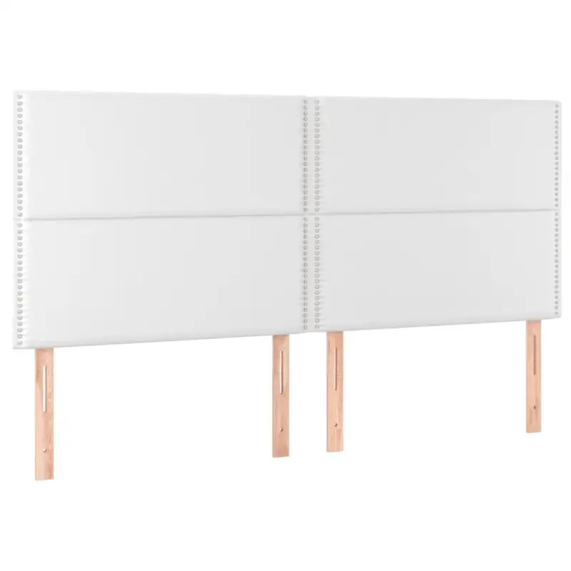 Boxspringbed met hoogwaardig kunstleer en wit materiaal voor rustslaap - Bedden & bedframes