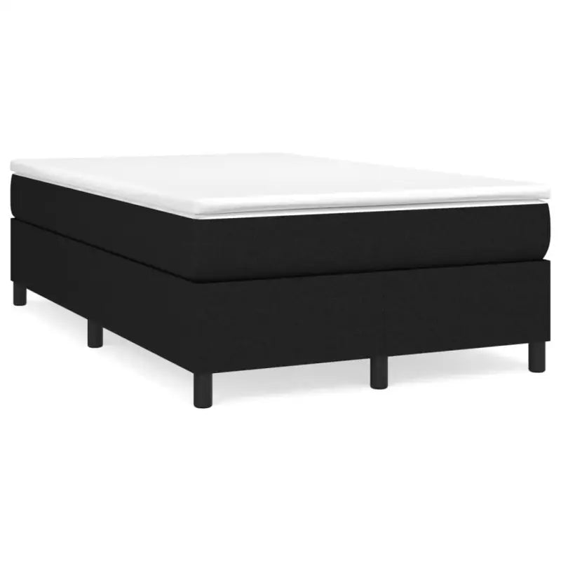 Boxspringbed met multiplex lattenbodem en zwart materiaal voor comfortabele slaap - Zwart / 120 x 190 cm / 33.5 cm