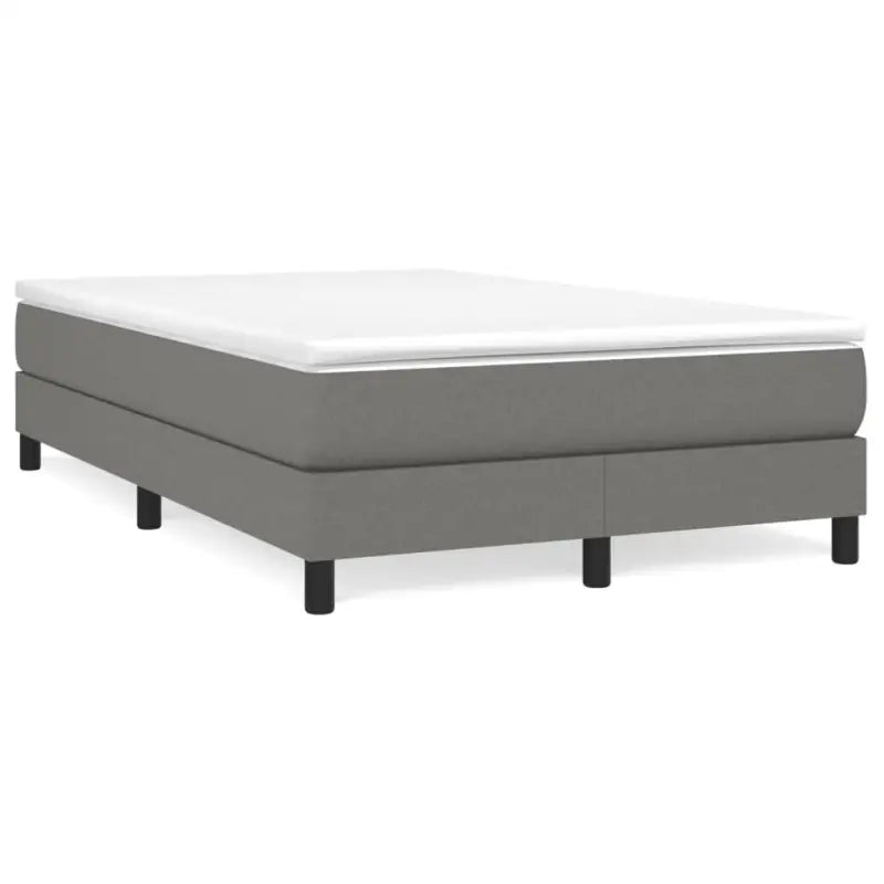 Boxspringbed met multiplex lattenbodem en zwart materiaal voor comfortabele slaap - Donkergrijs / 120 x 190 cm / 25 cm
