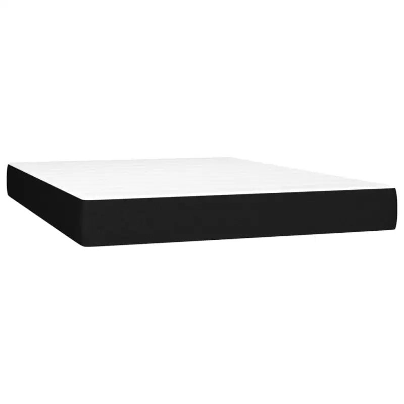 Boxspringbed met multiplex lattenbodem en zwart materiaal voor comfortabele slaap - Bedden & bedframes