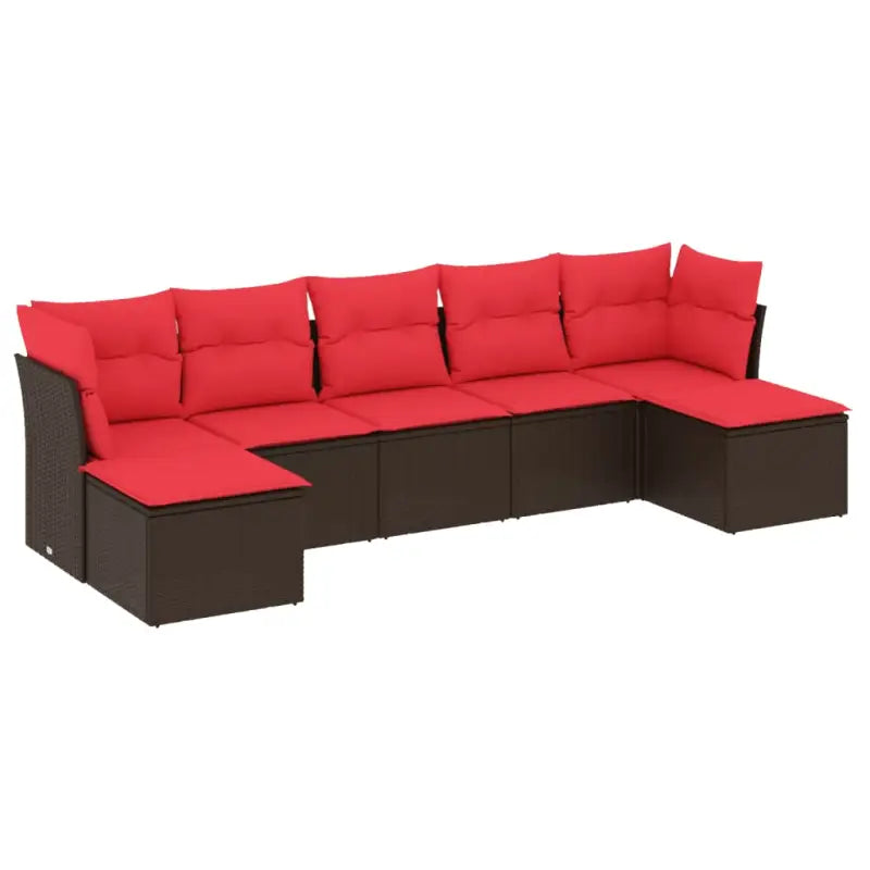 Bruine loungeset met waterdichte tas en gepoedercoat staal afmetingen - Tuinsets