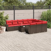 Bruine tuin loungeset met gepoedercoat staal en waterdichte tas - Tuinsets