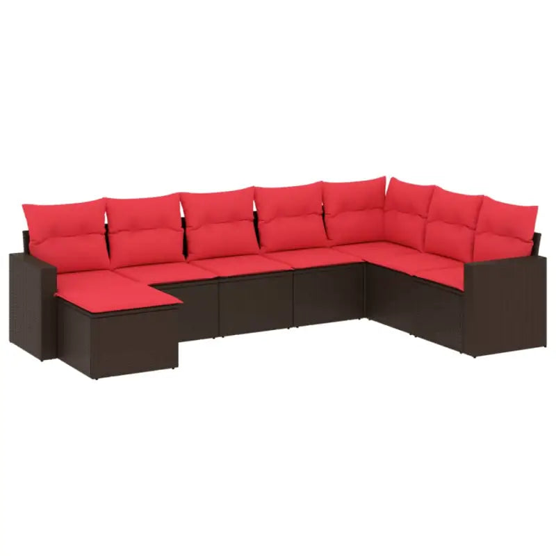 Bruine tuinset van gepoedercoat staal met comfortabele afmetingen - Tuinsets