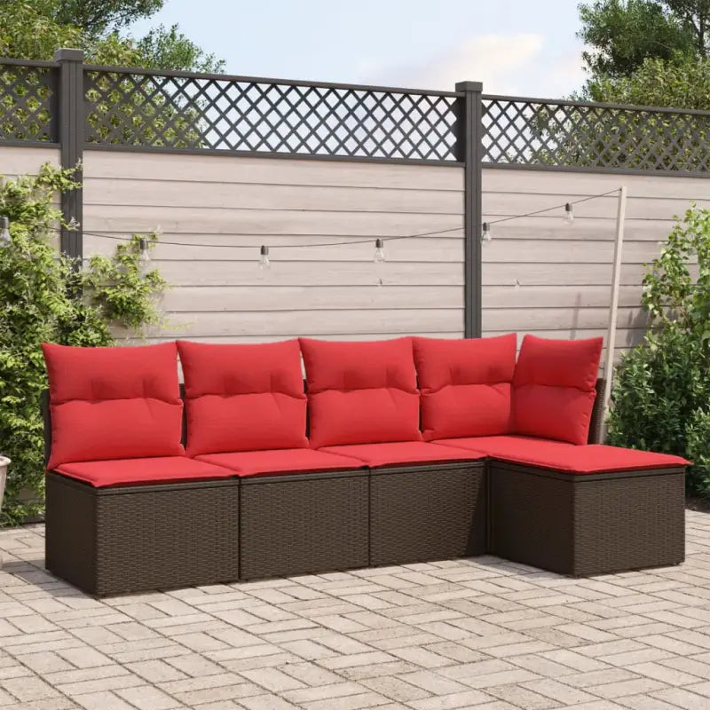 Bruine tuinsets met gepoedercoat staal en waterdichte tas voor buiten plezier - Tuinsets