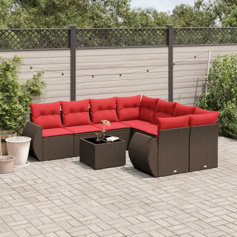 Bruine tuinstoelen en loungeset met gepoedercoat staal en waterdichte tas - Tuinsets