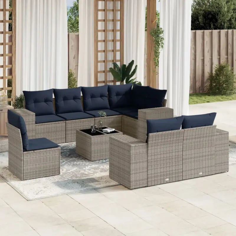Bruine tuinstoelenset met gepoedercoat staal en waterdichte tas - Grijs / Met tafel - Tuinsets