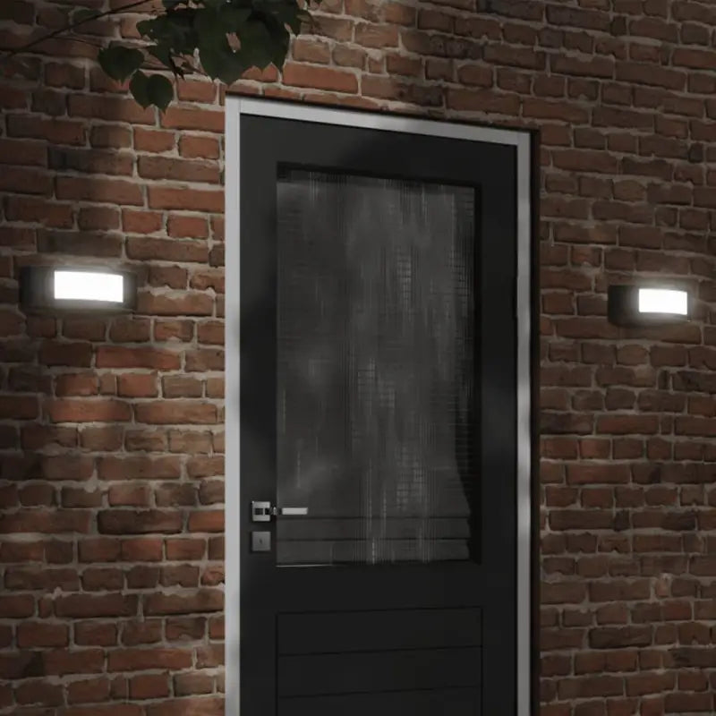 Buitenwandlamp IP44 klasse van roestvrij staal voor buitengebruik - Zwart / 2 / 1 - Buitenverlichting