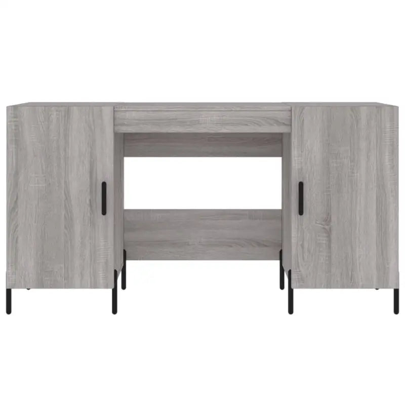 Bureau in Grijs Sonoma met bewerkt hout voor een elegante werkruimte - Bureaus