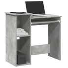 Bureau met planken van bewerkt hout voor praktische en decoratieve ruimte - Betongrijs - Bureaus