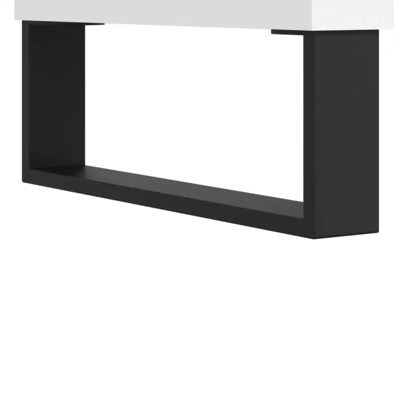 Bureau van bewerkt hout met hoogglans wit voor een elegante werkomgeving - Bureaus