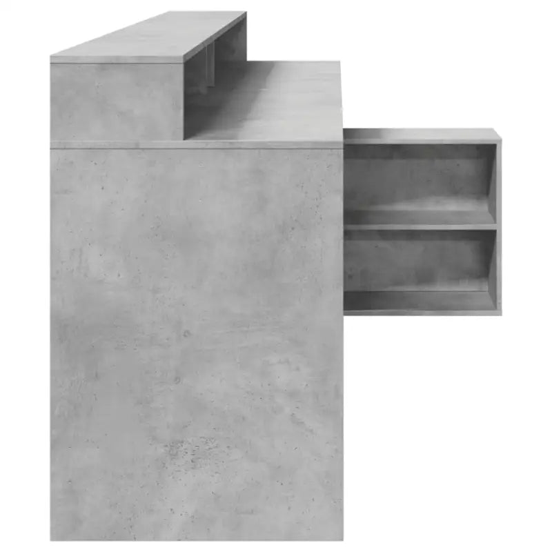 Bureau van bewerkt hout met opbergruimte en LED-verlichting - Bureaus